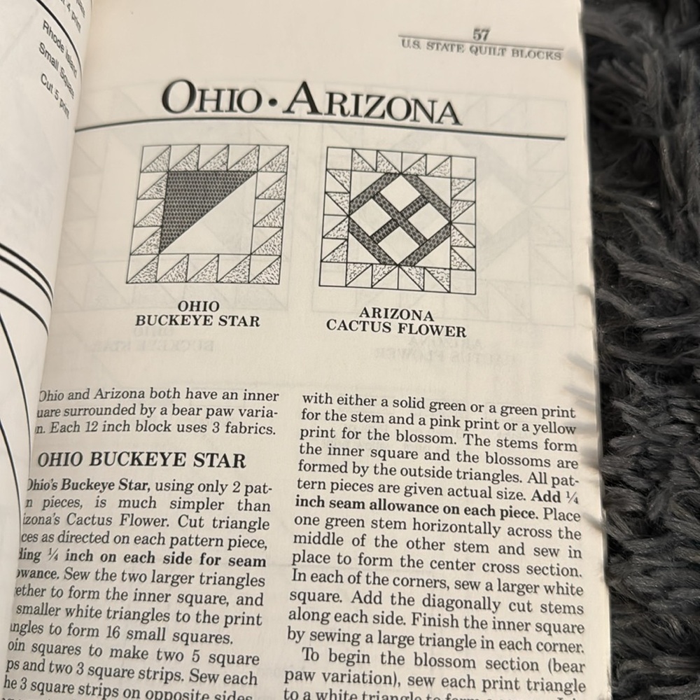 U.S. State Quilt Blocks -Pattern Book - Picture 4 of 5